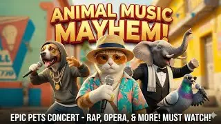 🎤 ANIMAL MUSIC MAYHEM! 🎤🦁 Funny Pets Singing & Dancing Compilation 2024 🎶✨
