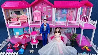 8 Minutes Satisfying with Unboxing Dream Princess House Playset，Sweet Home Toys Review | ASMR