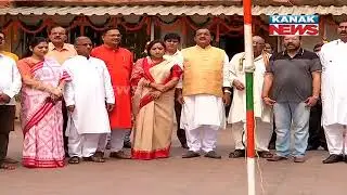 BJP 42nd Foundation Day Celebration At Party Office In Bhubaneswar