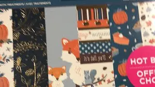 🍁🍂🍁New Fall Hot Buy Paper Pads at Michaels and Flip Through 🍁🍂🍁
