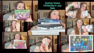 Sydney Grace's Christmas in July Sale; Preview blushes, shadows, palettes and more!