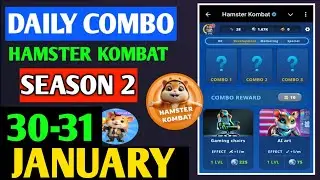 HAMSTER KOMBAT GAMEDEV DAILY COMBO | HAMSTER KOMBAT DAILY COMBO | 30-31 JANUARY HAMSTER DAILY COMBO