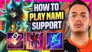 LEARN HOW TO PLAY NAMI SUPPORT LIKE A PRO! - FNC Rhuckz Plays Nami Support vs Rarma! |