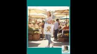 Golden Retriever Puppy Tote Bag - Adorable Baby Dog Canvas