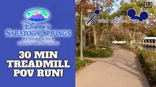 Disney Saratoga Springs Resort POV RUN! | 30 Min Disney Treadmill Run