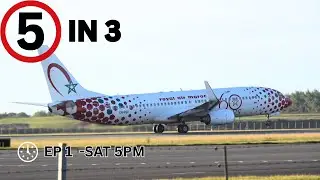 5 Planes in 3 Min &ndash; Ep 1 | Royal Air Maroc 60-Years Livery TOUCHDOWN! ✈