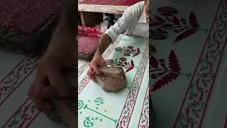 Transforming fabric with bold block prints #youtube
