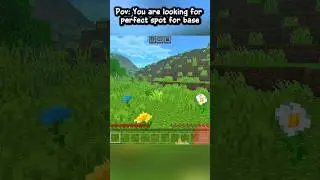 POV: Base Hunt 🏞️🔥 #MinecraftShorts #BaseBuilding #GamingPOV