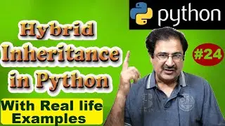 Hybrid inheritance in python | Python for beginners full course #24