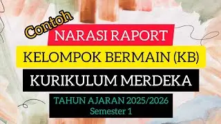 APA PERBEDAAN NARASI RAPORT KB& TK???