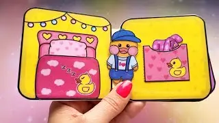 Little chicken paper house🐥🏠#tutorial #diy #lalafanfanLalafanfan #fact #asmr #blindbag #dolls