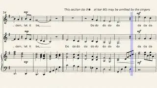 Let it Be - The Beatles - Easy arrangement for SA choir and piano