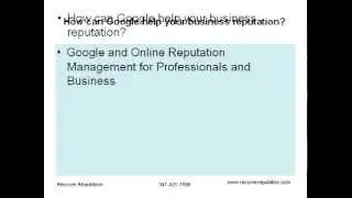 Online Reputation Management and Repair: Tips from Recover Reputation
