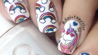 Rainbows and Unicorns using B  Loves Plates