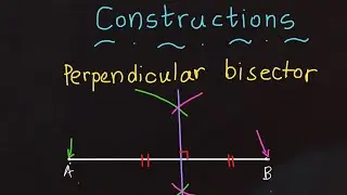 Perpendicular Bisector ✏️| Perpendicular Bisector Loci| Perpendicular Bisector igcse | Drawing Maths