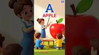A for Apple🍎 B for Ball🍎| ABC Phonics Song #aforapple #rhymesforkids #abcd
