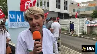 Le 19h - Au CHU de Nîmes, le personnel réclame la même 