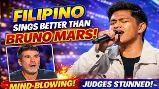 Filipino Singer's Emotional Bruno Mars Cover Leaves AGT Judges Speechles😭❤️
