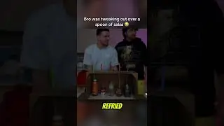 Los said refried beans 💀 #LosPollosTV #salsa #food #foodchallenge #beans
