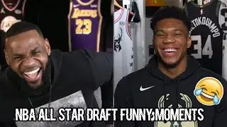 Team LeBron and Team Giannis Live All Star Draft Funny Moments