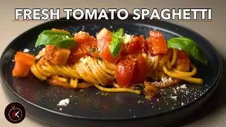 15-Minute Spaghetti with Tomato Sauce | Fresh, 4-Tomato Recipe 🍅