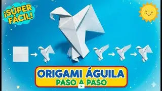Cómo hacer un águila de papel paso a paso | Origami fácil para principiantes