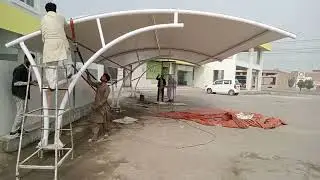 Car Parking Shades, Tensile Fabric Structure, Swimming Pool Shade,Wall Mount Shade, Garage Shades,