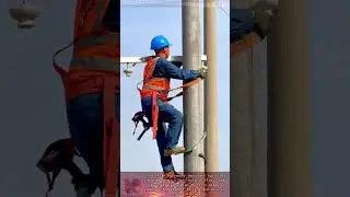 Modern safe electric pole climbing tools || Creative corner