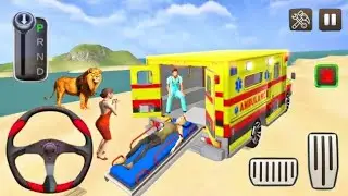 Coast Guard Beach Ambulance Driving Simulator - Android Gameplay