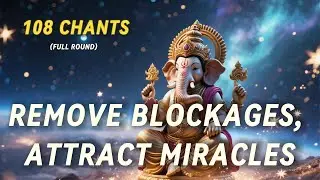 🐘 Remove Blockages, Attract Miracles | Om Gam Ganapataye Namaha (108 Chants)