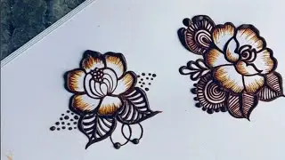 Lettest Trending Rose 🌹 and leaf 🌿 mehndi design/ Asan Rose design/Asan leaf design/Easy mehndi