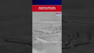 IDF Spots, Blows Up 2 KM Hamas Tunnel In Fierce Khan Younis Op| On Cam- Explosion, Smoke #shorts