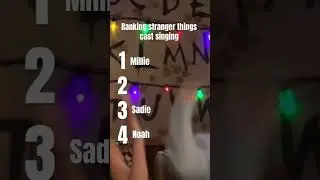 Stranger things cast singing