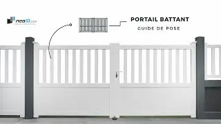 Portail battant aluminium vid&eacute;o de montage v1