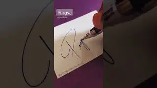 Pragya signature |P name sign