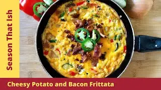 How to: Cheesy Potato and Bacon Frittata (Perfect Brunch)