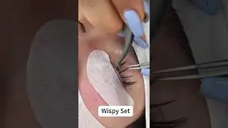 💕Wispy Set💕 #lashextensions #beginnerlashtech #wispylashes #wispyvolume #beginnerlashartist