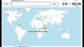 Identifying the 'D' countries on a map (Sporcle Quiz)