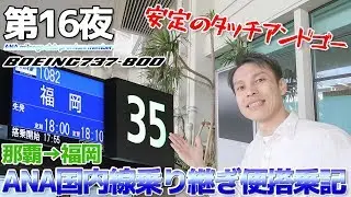 【ANA海外修行 16】ANA国内線乗り継ぎ便を利用 737-800搭乗記 / 那覇→福岡