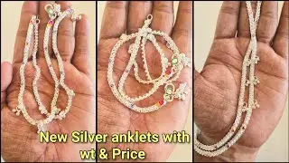 Latest Silver Payal Designs 2025 | With Weight & Price/light weight Silver anklets for girls