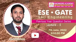Soil Engineering | GATE 2023-24 |  Previous Year Question Series | CE | Free Online Classes | L-5