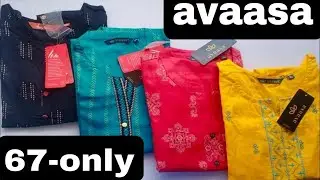 Ajio big bold Sale 💥# Avaasa brand Offer on all items Starts at ₹67 Only 😍# Kurthis, Kurthi Sets