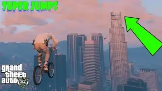 GTA 5 CRAZY JUMPING WITH BIKE