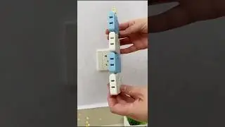No More Plug Struggles! Genius Adapter for Tight Spaces ⚡️ #LifeHack  #GadgetFinds #HomeEssentials