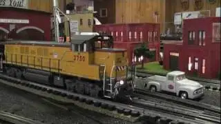 MTH Union Pacific Genset preforming Switching Operations in HD