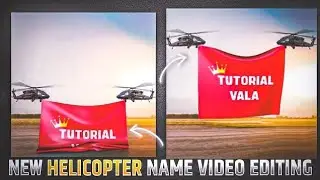 New trend Helicopter Name Video Editing | Helicopter pulling Name Video Editing