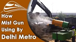 Delhi Metro Mist Gun | How Delhi Metro controlling dust during construction | The White Show