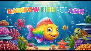 Rainbow Fish Splash 🌈🐠 | Colorful Ocean Adventure for Kids | Happy Tales & Tunes
