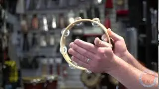 Bossa Nova Percussion - One-Row Deluxe Tambourine (8