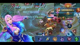 Revamped Odette Gameplay | Best Build | Revamped Epic Skin Mermaid Princess | MLBB